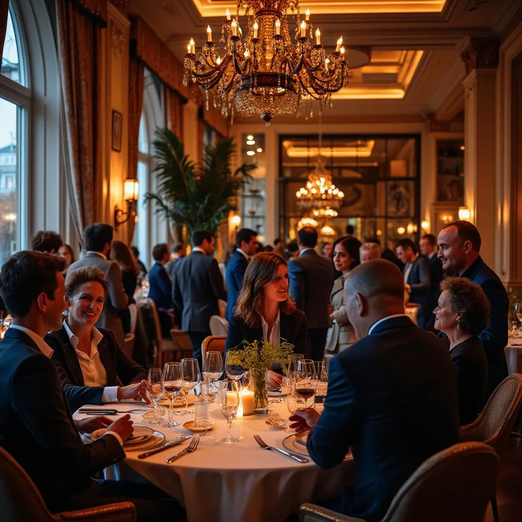 Evento de networking con clientes y socios