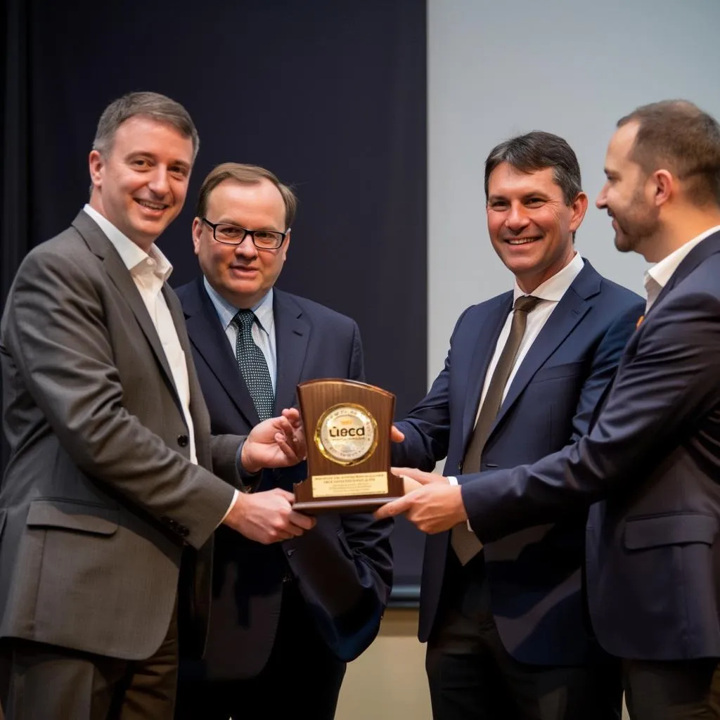 Ceremonia de premiación por excelencia empresarial